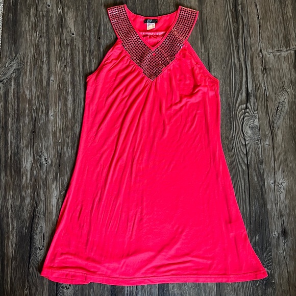 VENUS NWOT Swim Cover-up Halter Sunset Pink - Picture 3 of 6